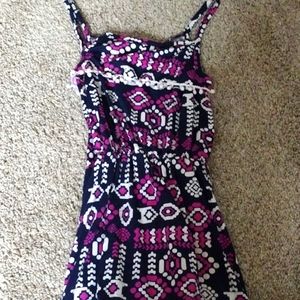 Purple and black dress 14/16